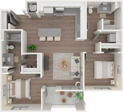 Two Bedroom 07307 floor plan
